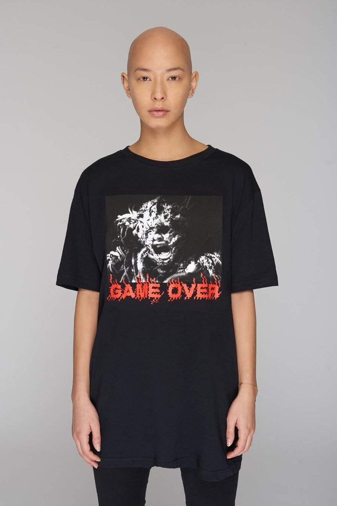 Game Over T-Shirt - Unisex-Long Clothing-Dark Fashion Clothing