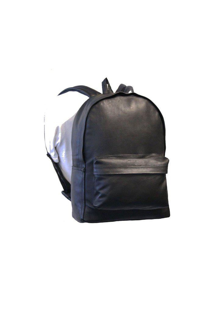 Genuine Leather Rucksack-Skintan Leather-Dark Fashion Clothing