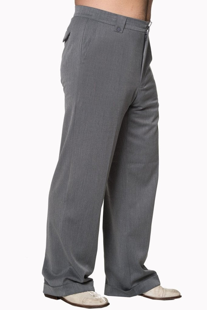 Get In Line Trouser-Banned-Dark Fashion Clothing