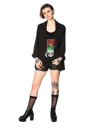 Glam Goth Leo Shorts-Banned-Dark Fashion Clothing