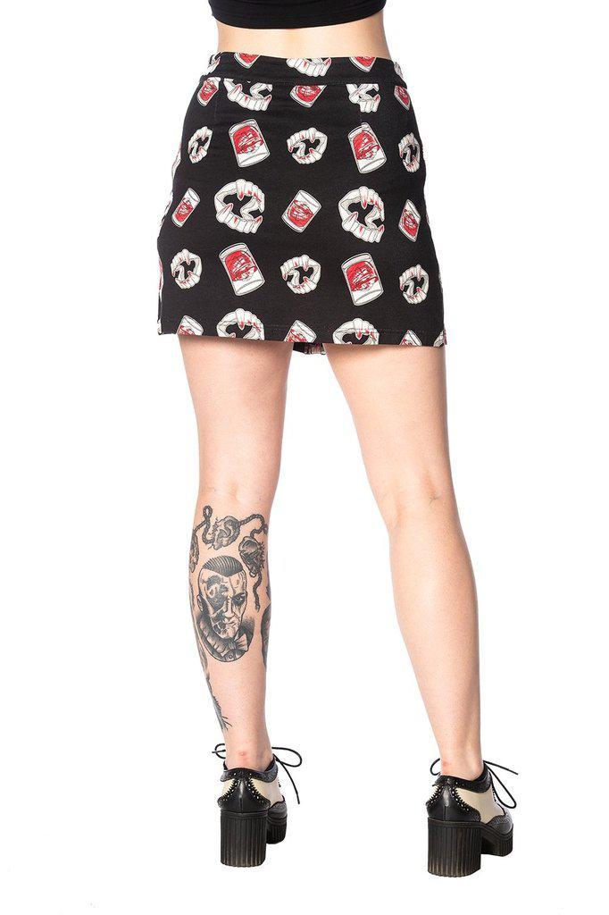 Glampire Bodycon Skirt-Banned-Dark Fashion Clothing