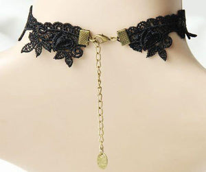 Goth Black Necklace With Coffin Charms-Badboy-Dark Fashion Clothing