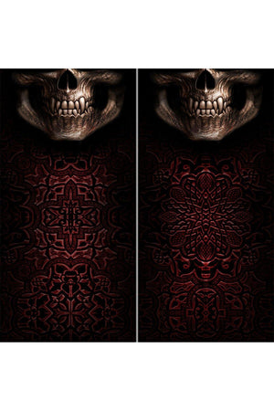 Goth Skull - Multifunctional Face Wraps-Spiral-Dark Fashion Clothing