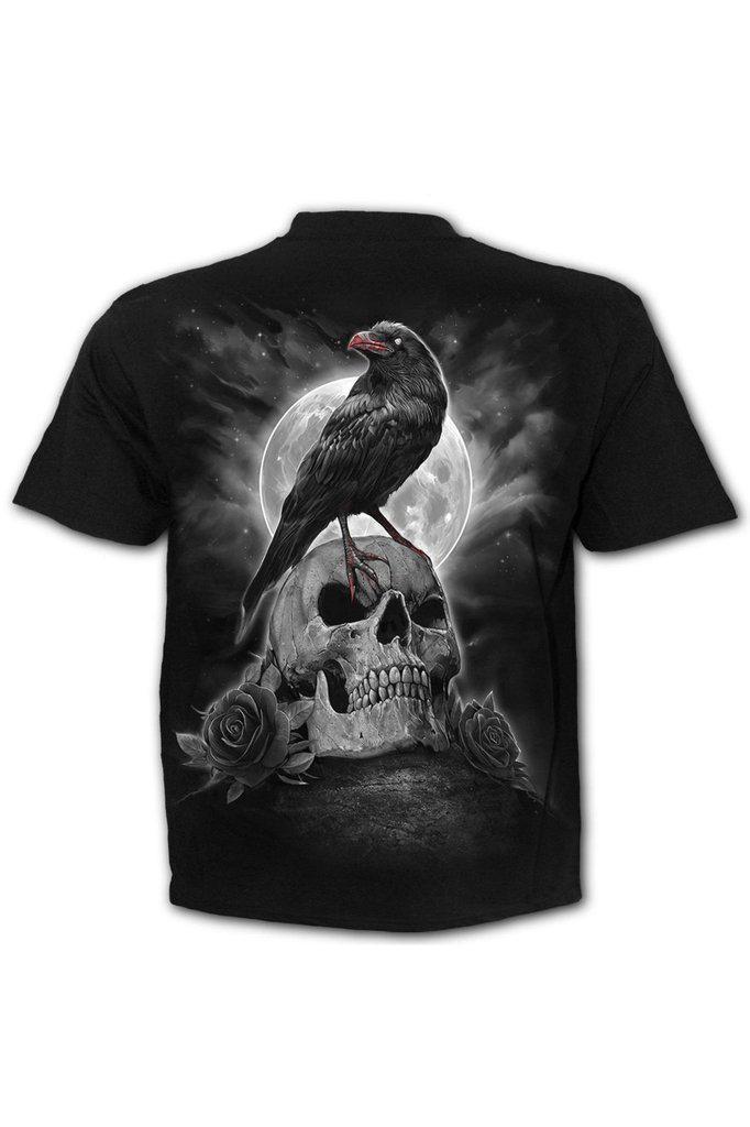 Grave Walker - T-Shirt Black-Spiral-Dark Fashion Clothing