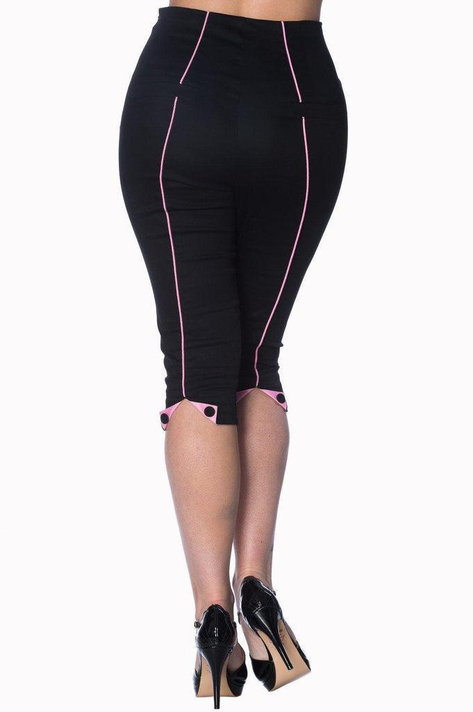 Grease Capri Pant-Banned-Dark Fashion Clothing