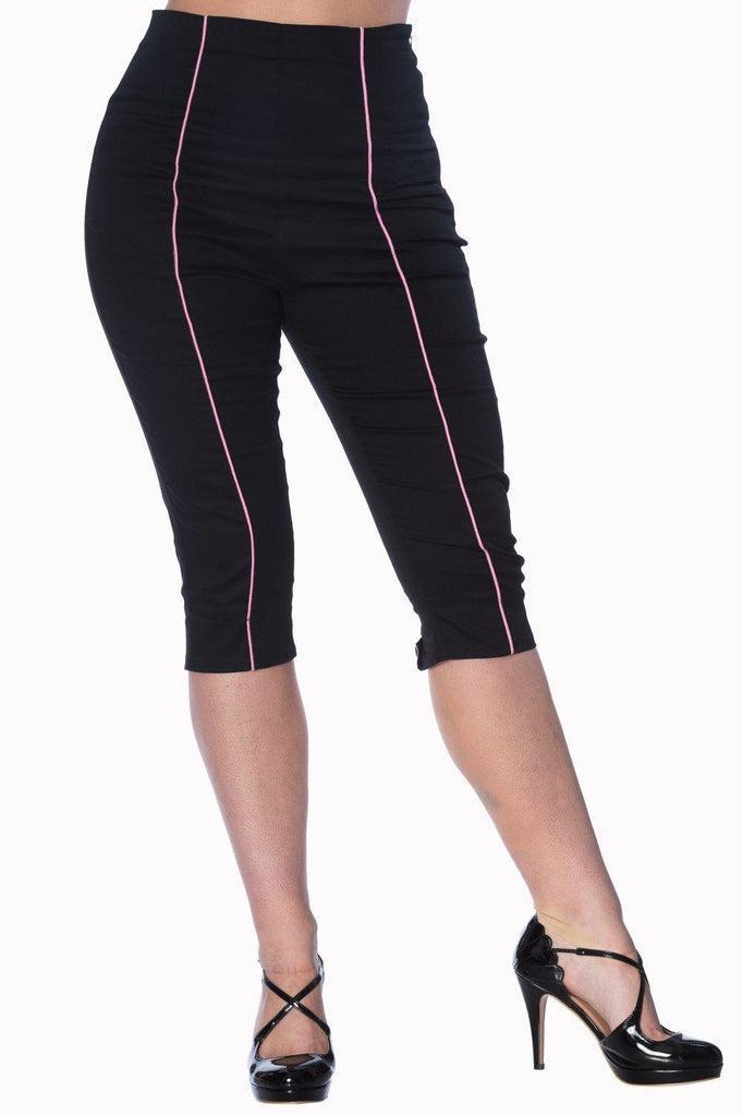 Grease Capri Pant-Banned-Dark Fashion Clothing
