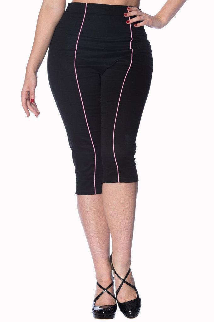 Grease Capri Pant-Banned-Dark Fashion Clothing