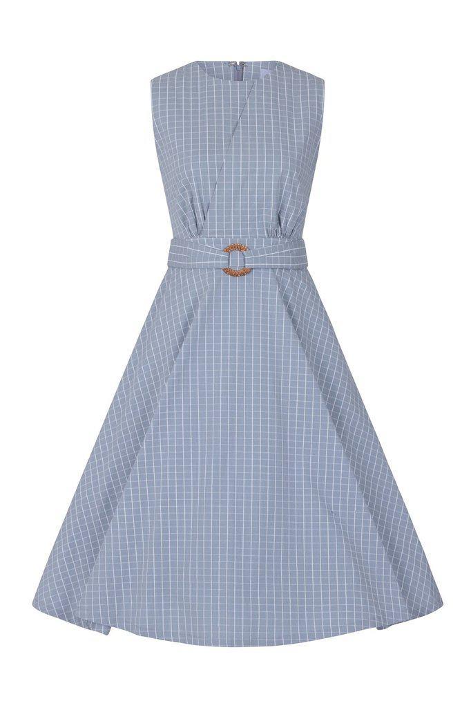 Grid Check Dress-Banned-Dark Fashion Clothing