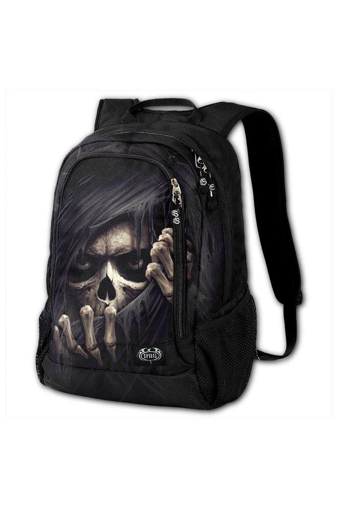 Grim Ripper - Back Pack - With Laptop Pocket-Spiral-Dark Fashion Clothing