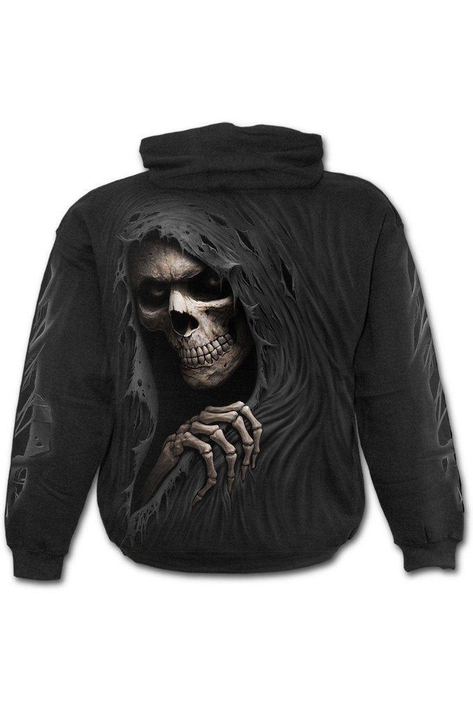 Grim Ripper - Hoody Black-Spiral-Dark Fashion Clothing
