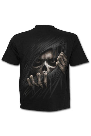 Grim Ripper - T-Shirt Black-Spiral-Dark Fashion Clothing