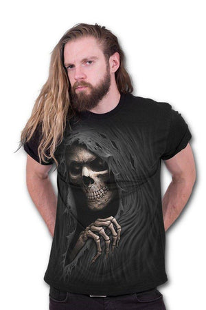 Grim Ripper - T-Shirt Black-Spiral-Dark Fashion Clothing