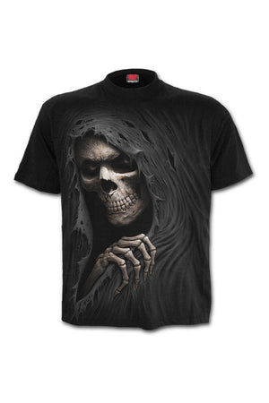 Grim Ripper - T-Shirt Black-Spiral-Dark Fashion Clothing