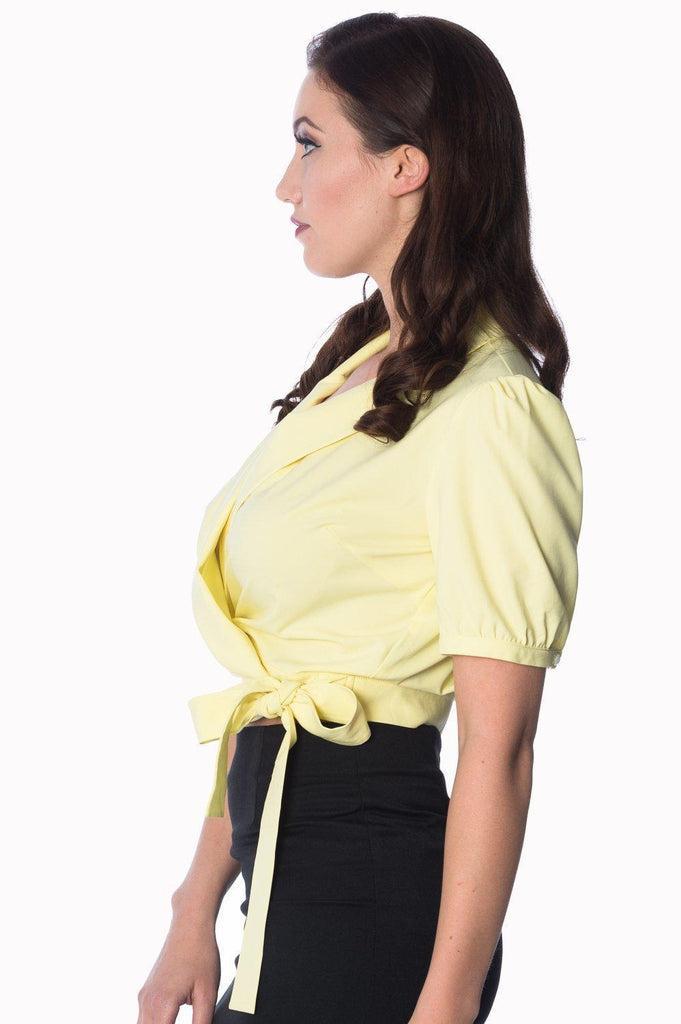 Happy Days Wrap Top-Banned-Dark Fashion Clothing