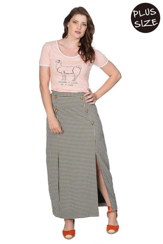 Having A Llama Of A Time T-Shirt-Banned-Dark Fashion Clothing