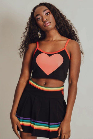 Heart Throb Crop Top-Jawbreaker-Dark Fashion Clothing