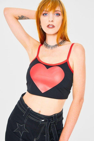 Heart Throb Crop Top-Jawbreaker-Dark Fashion Clothing