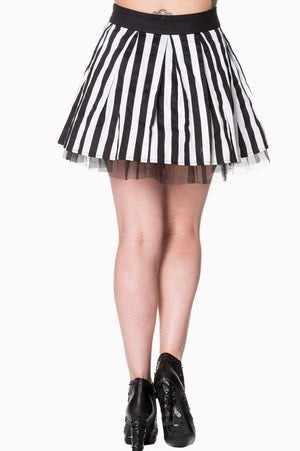 Heart To Heart Mini Skirt-Banned-Dark Fashion Clothing