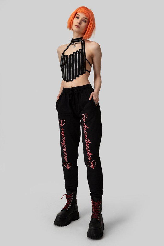 Heartbreaker Jogger Pants - Unisex-Long Clothing-Dark Fashion Clothing