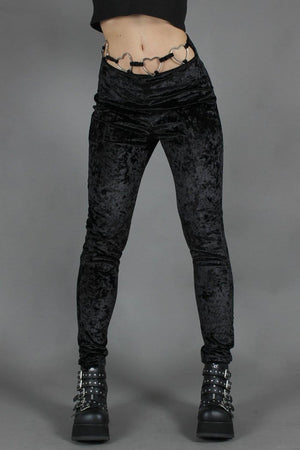 Heavy Metal Sweet Heart Leggings-Jawbreaker-Dark Fashion Clothing