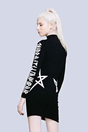 Hexagram Dress-Long Clothing-Dark Fashion Clothing