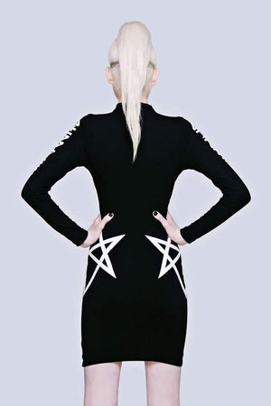 Hexagram Dress-Long Clothing-Dark Fashion Clothing