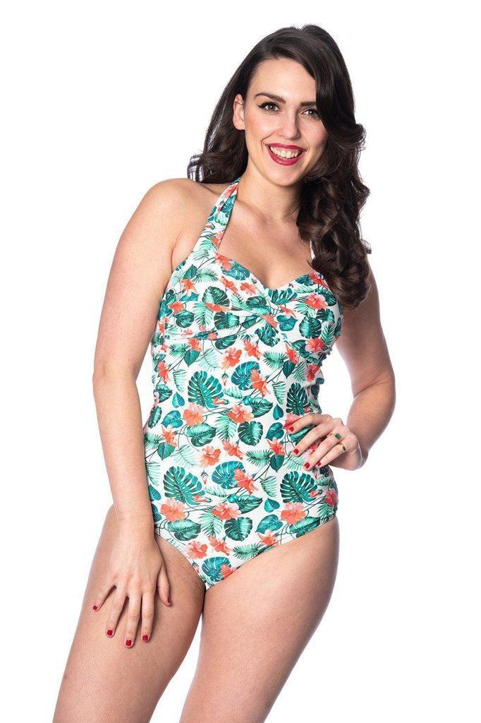 Hibiscus Swim-Banned-Dark Fashion Clothing