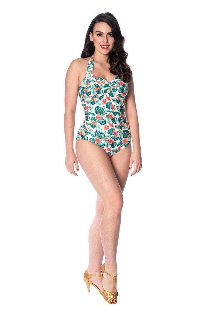 Hibiscus Swim-Banned-Dark Fashion Clothing