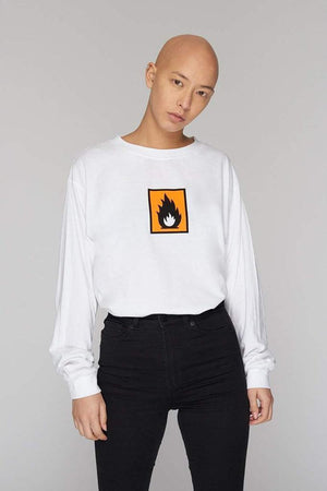 Highly Flammable Long Sleeve T-Shirt - Unisex-Long Clothing-Dark Fashion Clothing