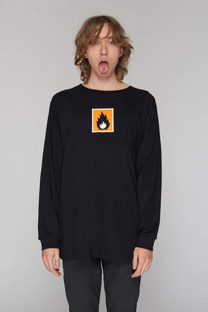 Highly Flammable Long Sleeve T-Shirt - Unisex-Long Clothing-Dark Fashion Clothing