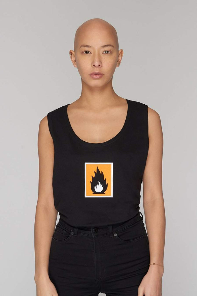 Highly Flammable Vest - Unisex-Long Clothing-Dark Fashion Clothing