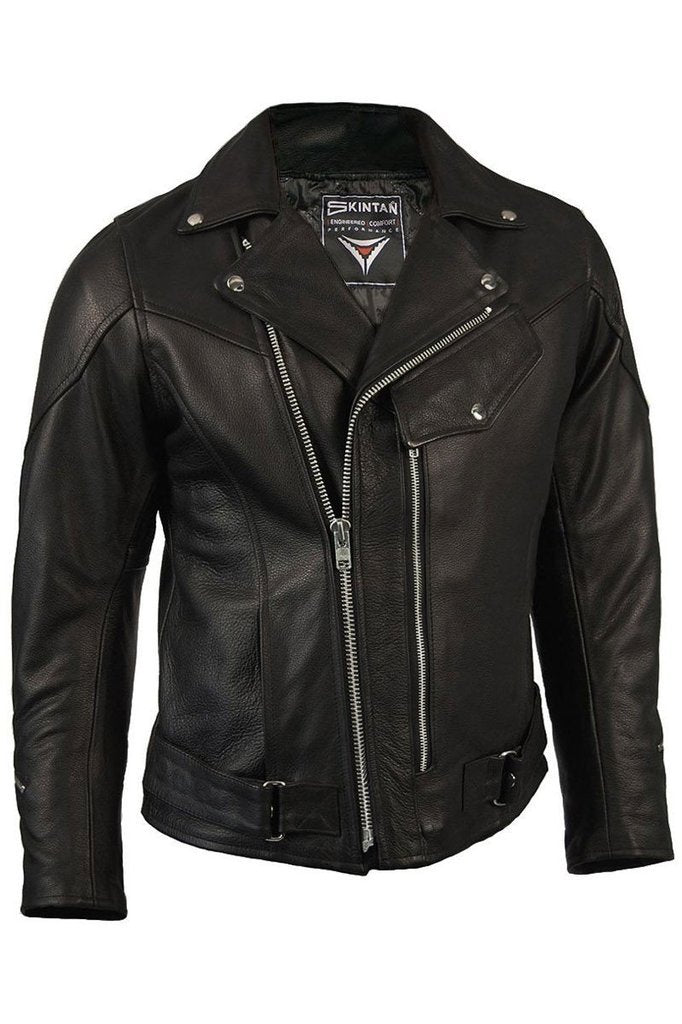 Highway Touring Biker Jacket-Skintan Leather-Dark Fashion Clothing