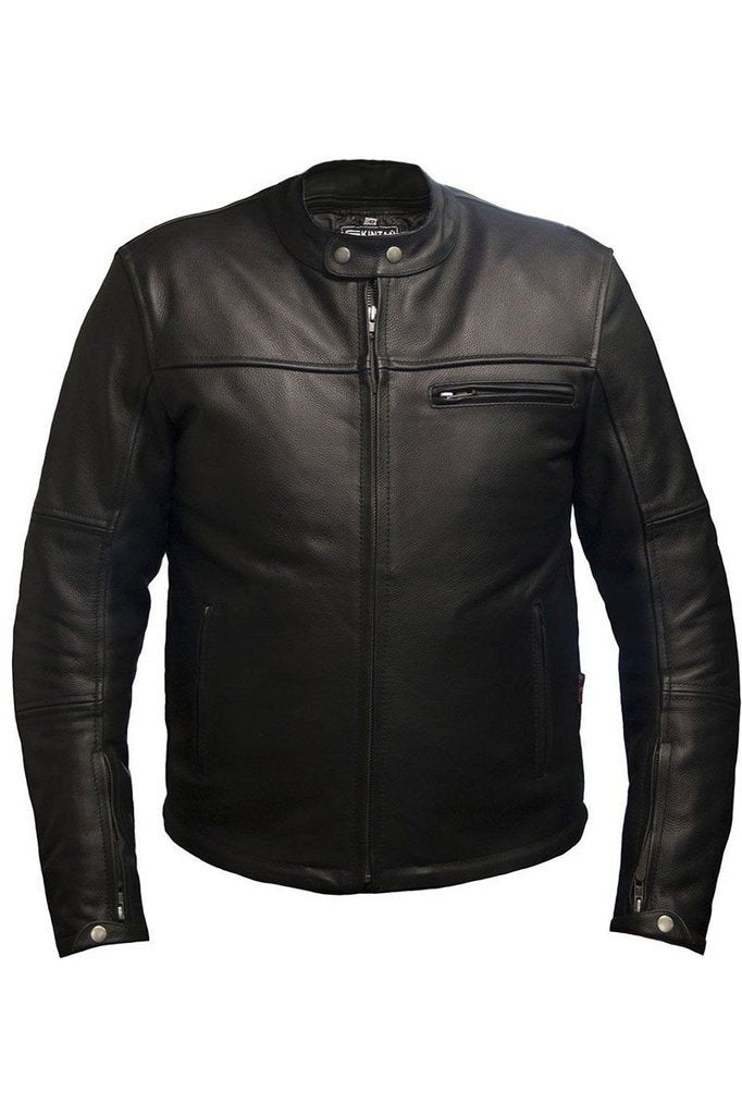 Hydra Biker Jacket-Skintan Leather-Dark Fashion Clothing