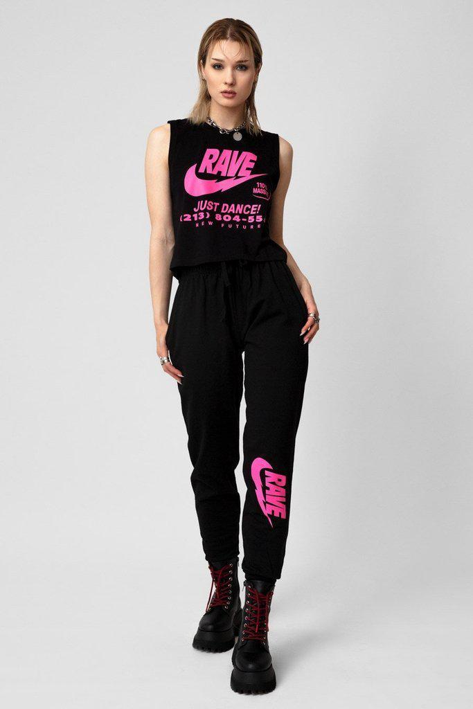 Illegal Rave - Crop Top - Unisex-Long Clothing-Dark Fashion Clothing