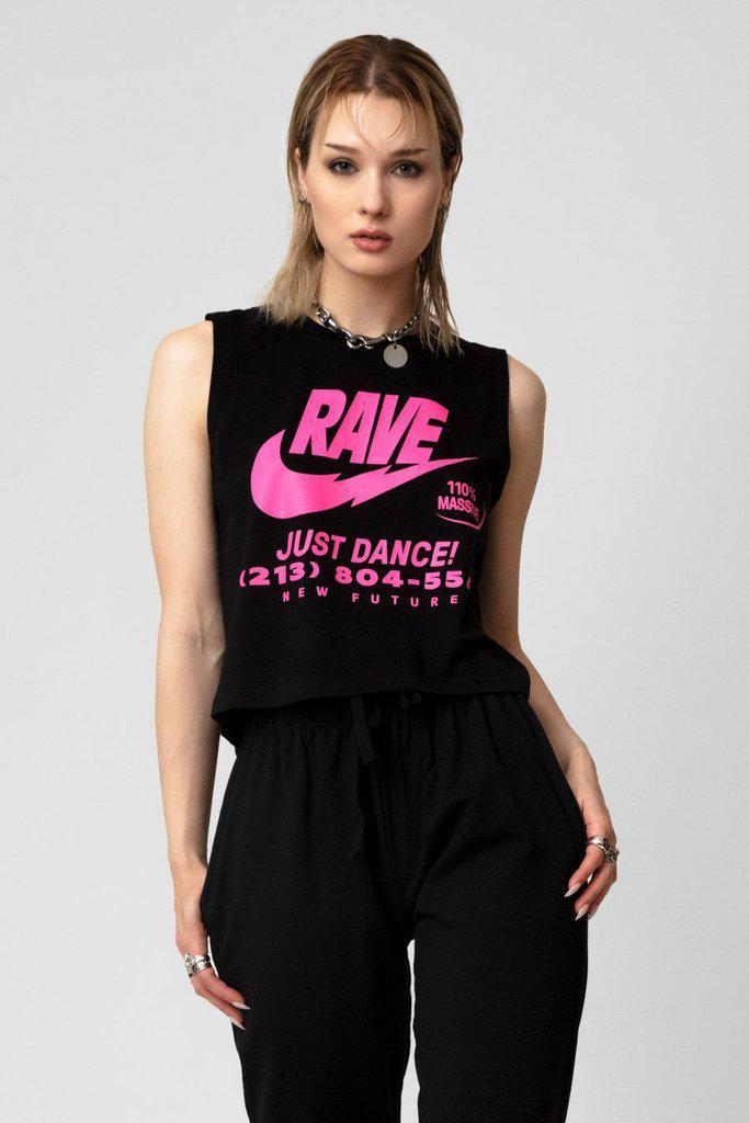 Illegal Rave - Crop Top - Unisex-Long Clothing-Dark Fashion Clothing