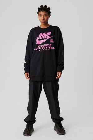 Illegal Rave Sweatshirt - Unisex-Long Clothing-Dark Fashion Clothing