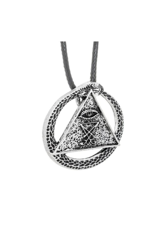 Illuminati Sigil of Lucifer Pendant and Necklace - Adaline-Dr Faust-Dark Fashion Clothing