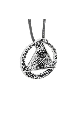 Illuminati Sigil of Lucifer Pendant and Necklace - Adaline-Dr Faust-Dark Fashion Clothing