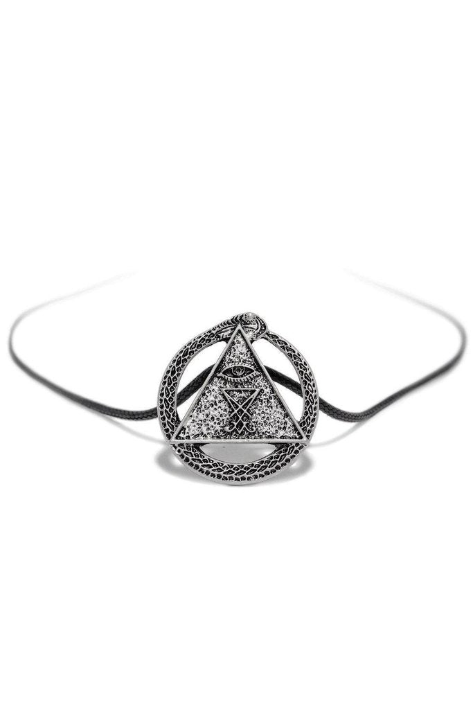 Illuminati Sigil of Lucifer Pendant and Necklace - Adaline-Dr Faust-Dark Fashion Clothing
