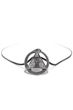 Illuminati Sigil of Lucifer Pendant and Necklace - Adaline-Dr Faust-Dark Fashion Clothing