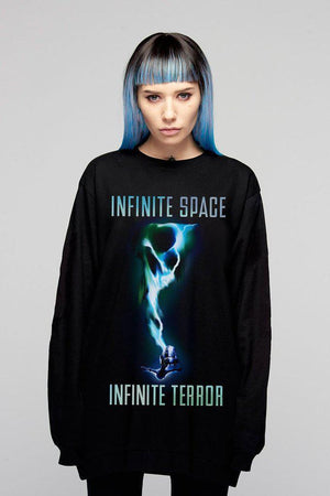 Infinite Terror Pocket Sweat - Unisex-Long Clothing-Dark Fashion Clothing