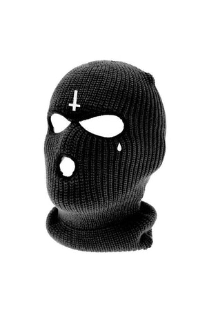 Inverted Cross Balaclava-Toxico-Dark Fashion Clothing