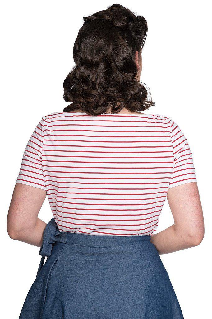 Italy Sail Stripe Top-Banned-Dark Fashion Clothing