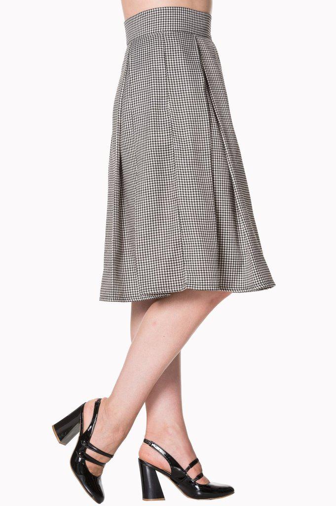 Izzy Midi Skirt-Banned-Dark Fashion Clothing