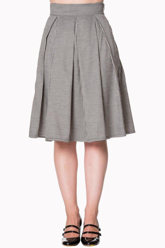 Izzy Midi Skirt-Banned-Dark Fashion Clothing