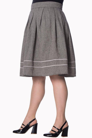 Izzy Plus Size Skirt-Banned-Dark Fashion Clothing