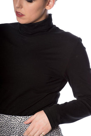 Jersey Turtle Neck-Banned-Dark Fashion Clothing