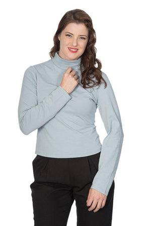 Jersey Turtle Neck-Banned-Dark Fashion Clothing