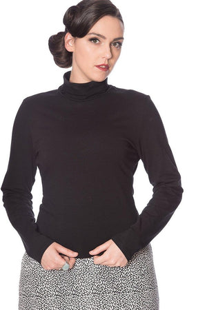 Jersey Turtle Neck-Banned-Dark Fashion Clothing