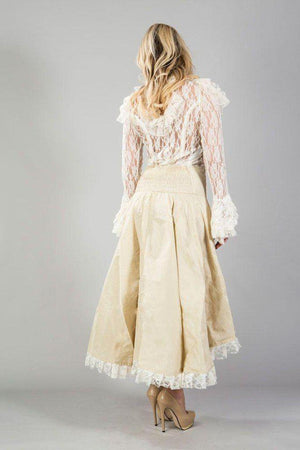 Julia High Low Skirt In Taffeta-Burleska-Dark Fashion Clothing